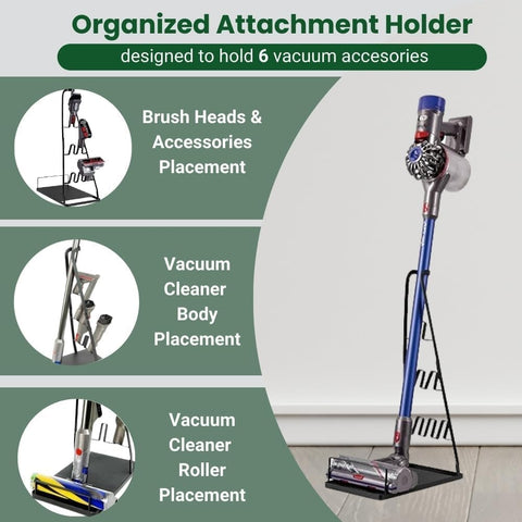 EZ SPARES vacuum stand sturdy base emphasizes durability and stable placement