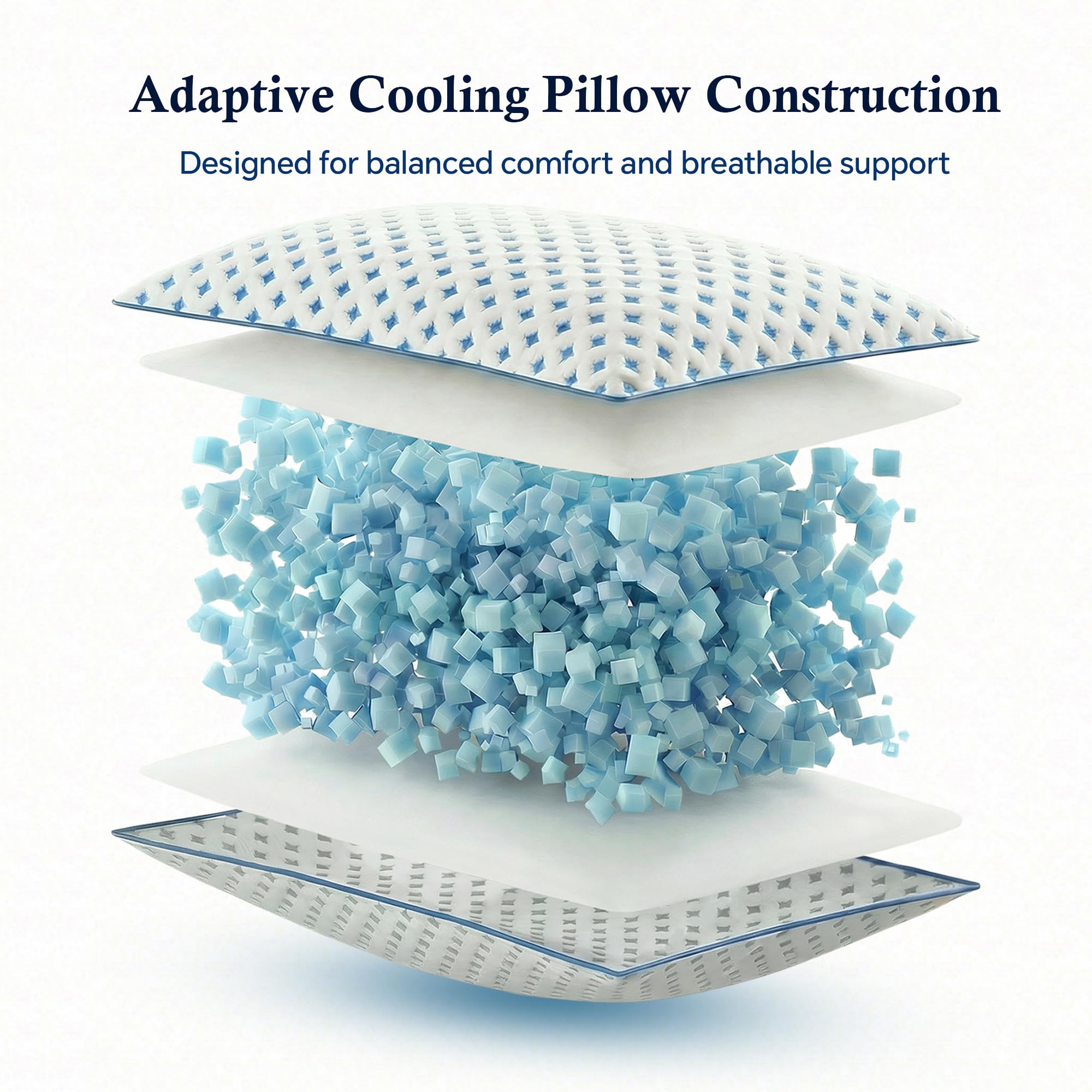 ezepilw pillows cool-side surface for warm nights and airflow