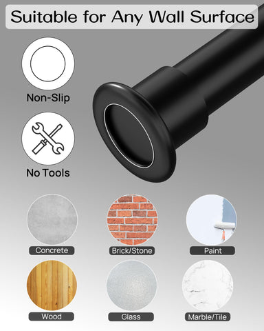 EZFurni tension rod for windows and doorways suits many living spaces.