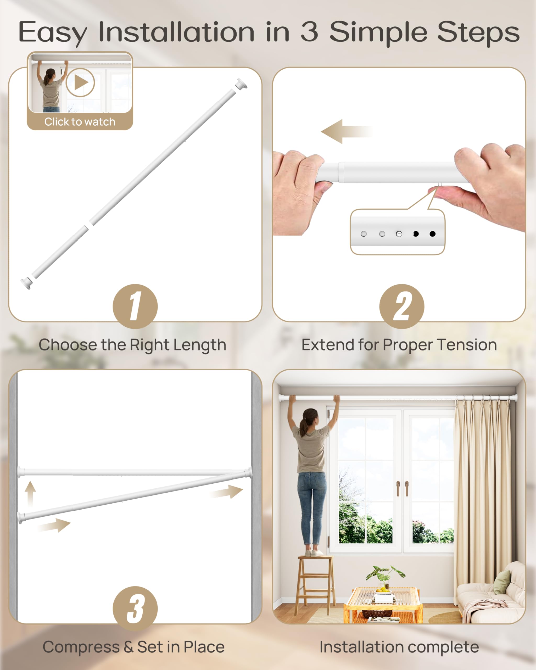 EZFurni white finish complements any decor