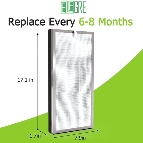 EzLfGre Medify 3-in-1 HEPA filter, close-up, improves indoor air quality.