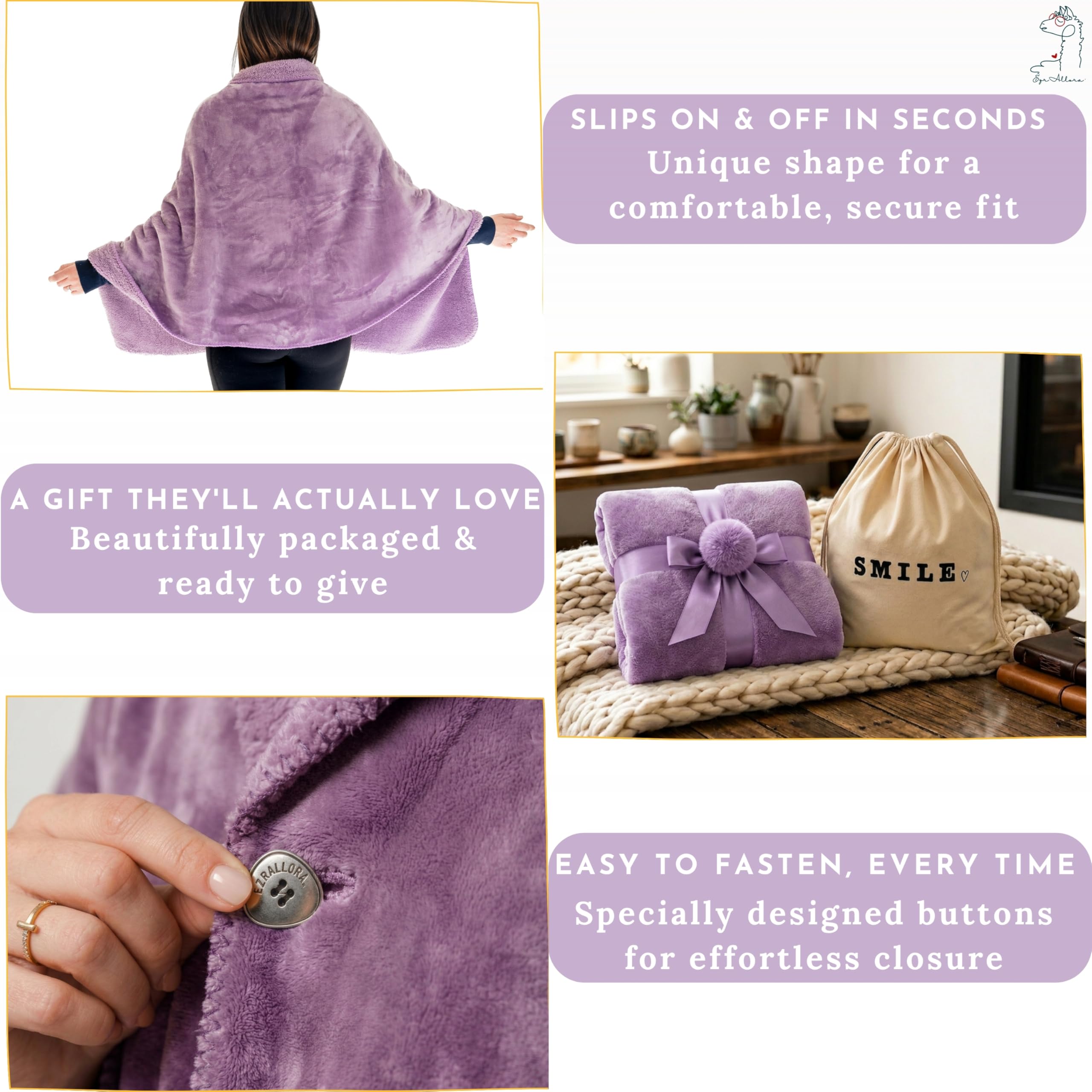 EzrAllora back coverage provides seated warmth and comfort.