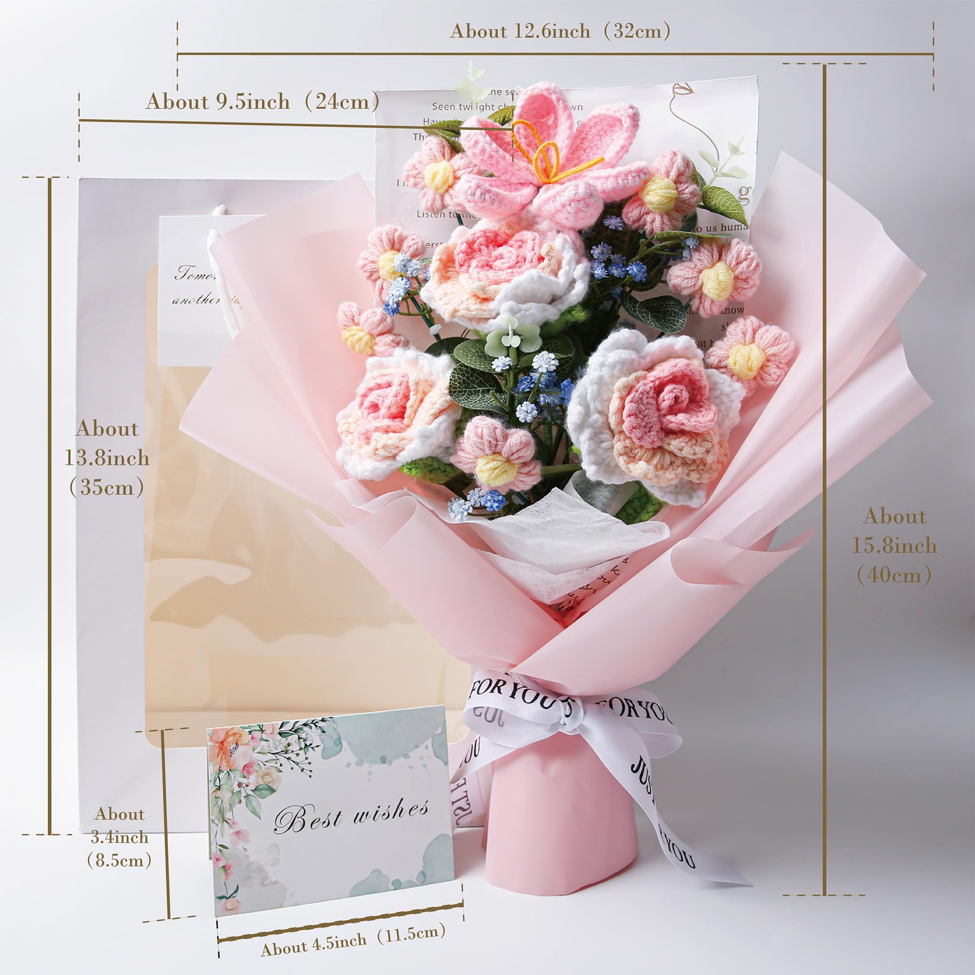 EZsenses handmade rose bouquet closeup showing detailed craftsmanship and softness