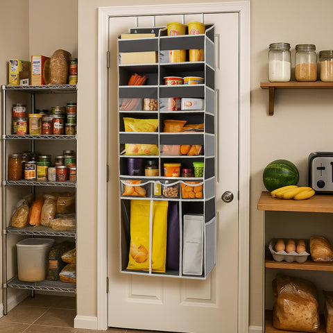 EZVERY 57-inch height hanging organizer for easy access to bulk items.