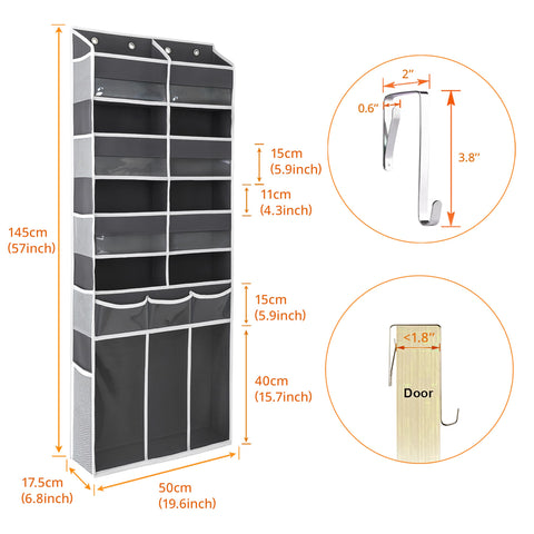 EZVERY ten side mesh pockets for long items and tools.