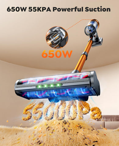 EzyTidy VAC04 runtime battery feature enabling extended cleaning sessions