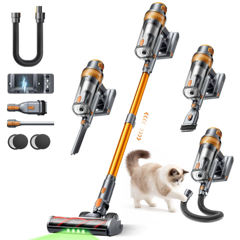 EzyTidy VAC04 showing suction power for deep cleaning on floors and carpets