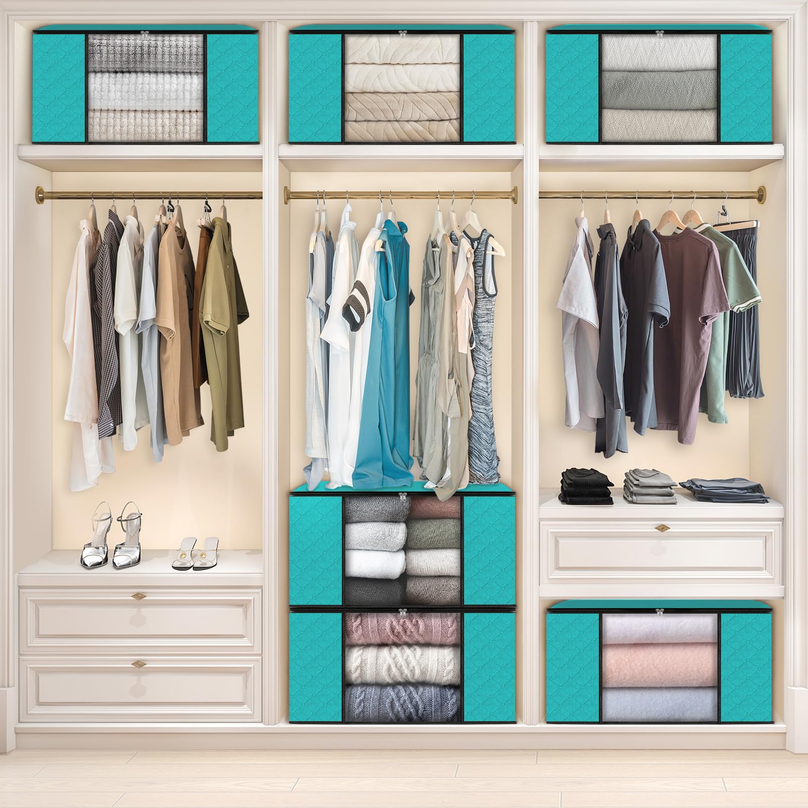 Fab totes dorm room storage example for linens and towels