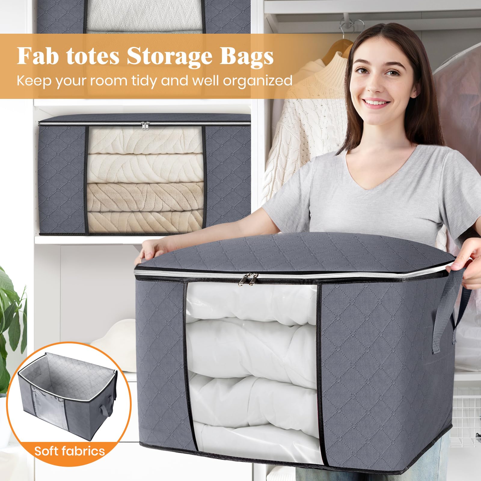 Fab totes foldable design stores flat when not in use
