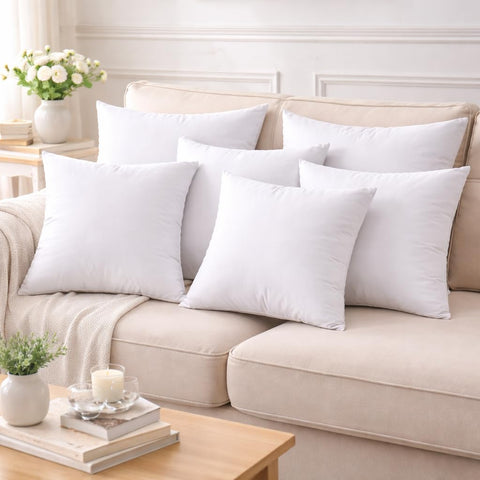 Fabornus vacuum-packed pillow inserts ready for shipping with compact packaging.