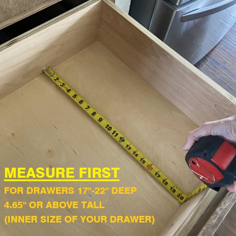 Fabsome 17-22 inch drawer fit ensures compatibility with many dresser sizes.