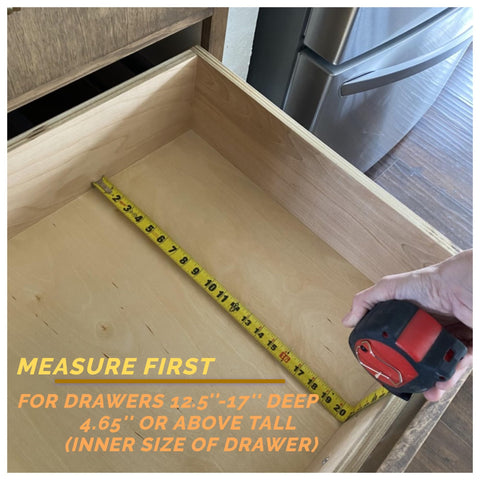 Fabsome soft foam ends protect drawer surfaces during setup and use.