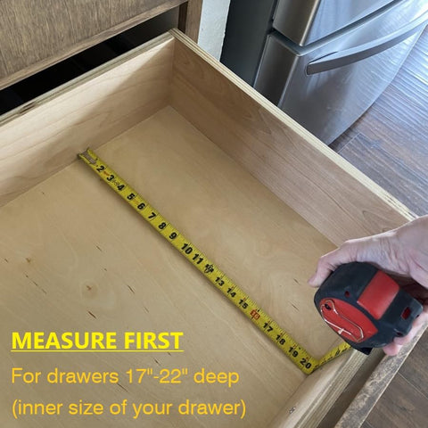 Fabsome soft foam ends protect drawers and items.