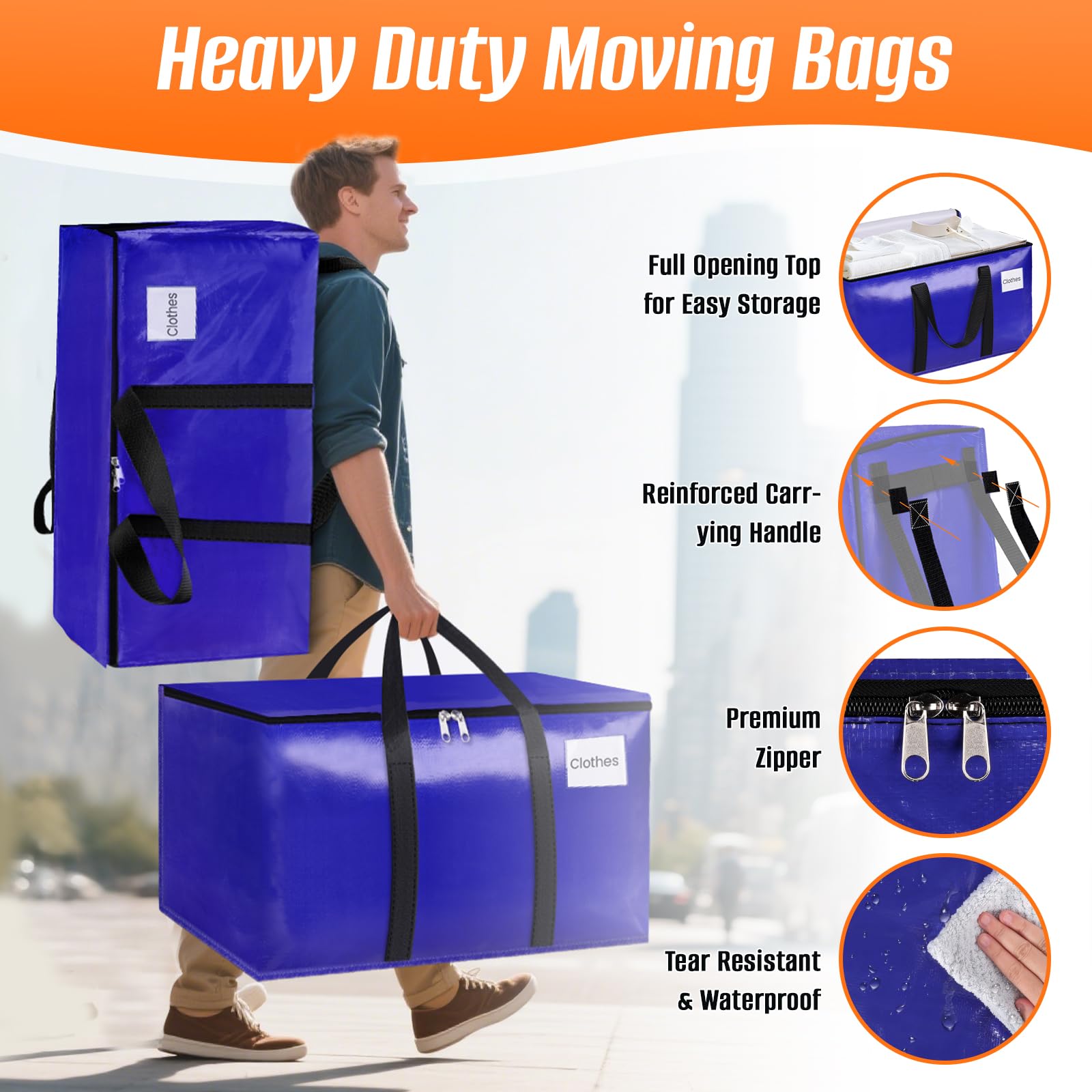 FabSpace bag with clear tag pocket for quick content identification