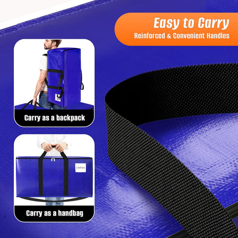 FabSpace bag in collapsed form for compact under-bed storage