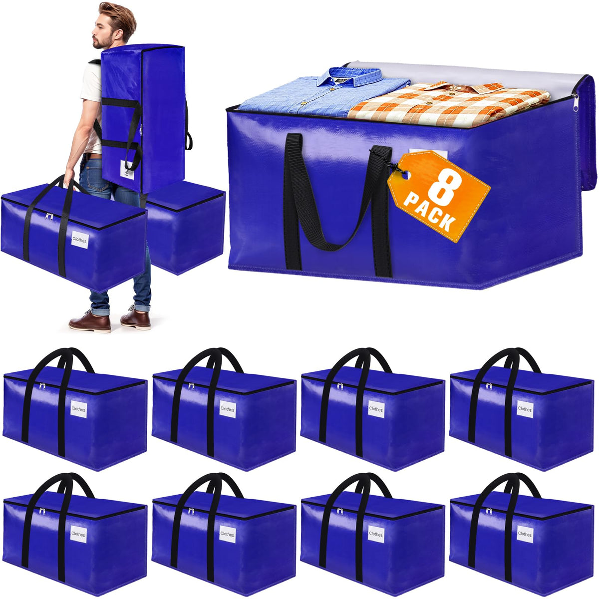 FabSpace moving bag with full-top opening for fast packing and access