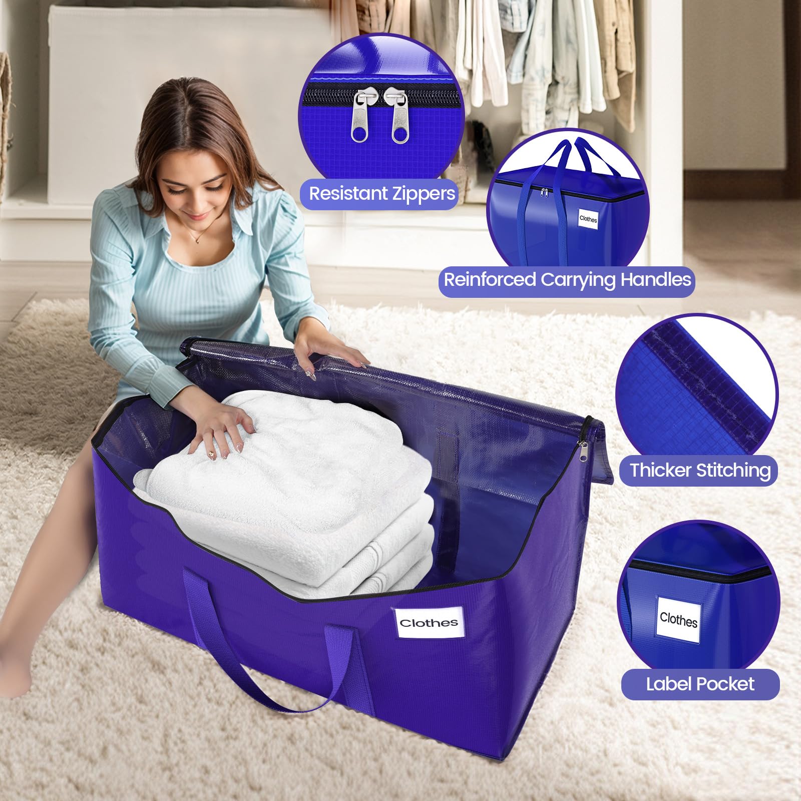 FabSpace dual zippers ensure secure, smooth opening and closure.