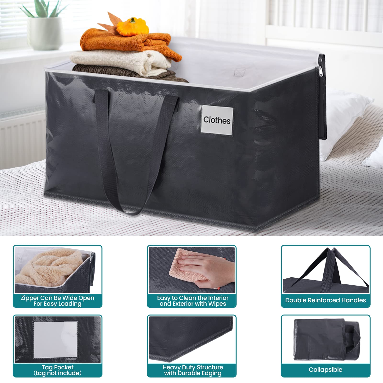 Fabspace 93L moving bag featuring reinforced handles for heavy loads.