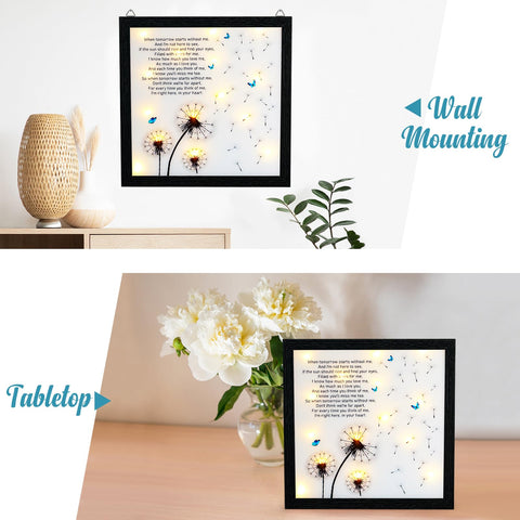 Gift-ready packaging with a condolence card for thoughtful remembrance.