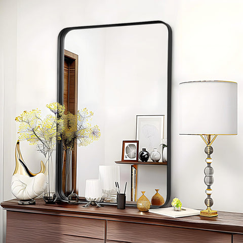 Fabuday matte-black metal frame adds contemporary style