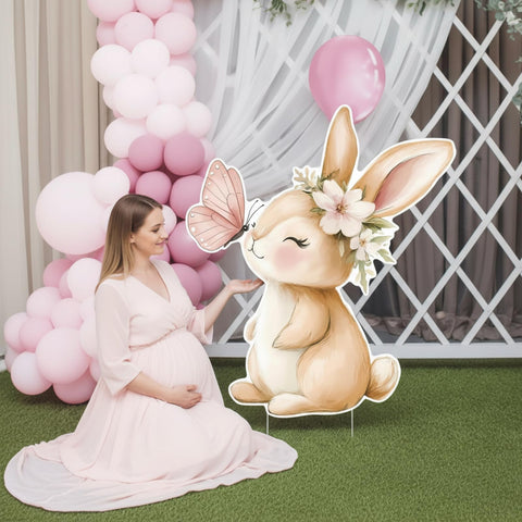 Faccito Bunny Backdrop multicolor-palette adds vibrant ambiance to celebrations