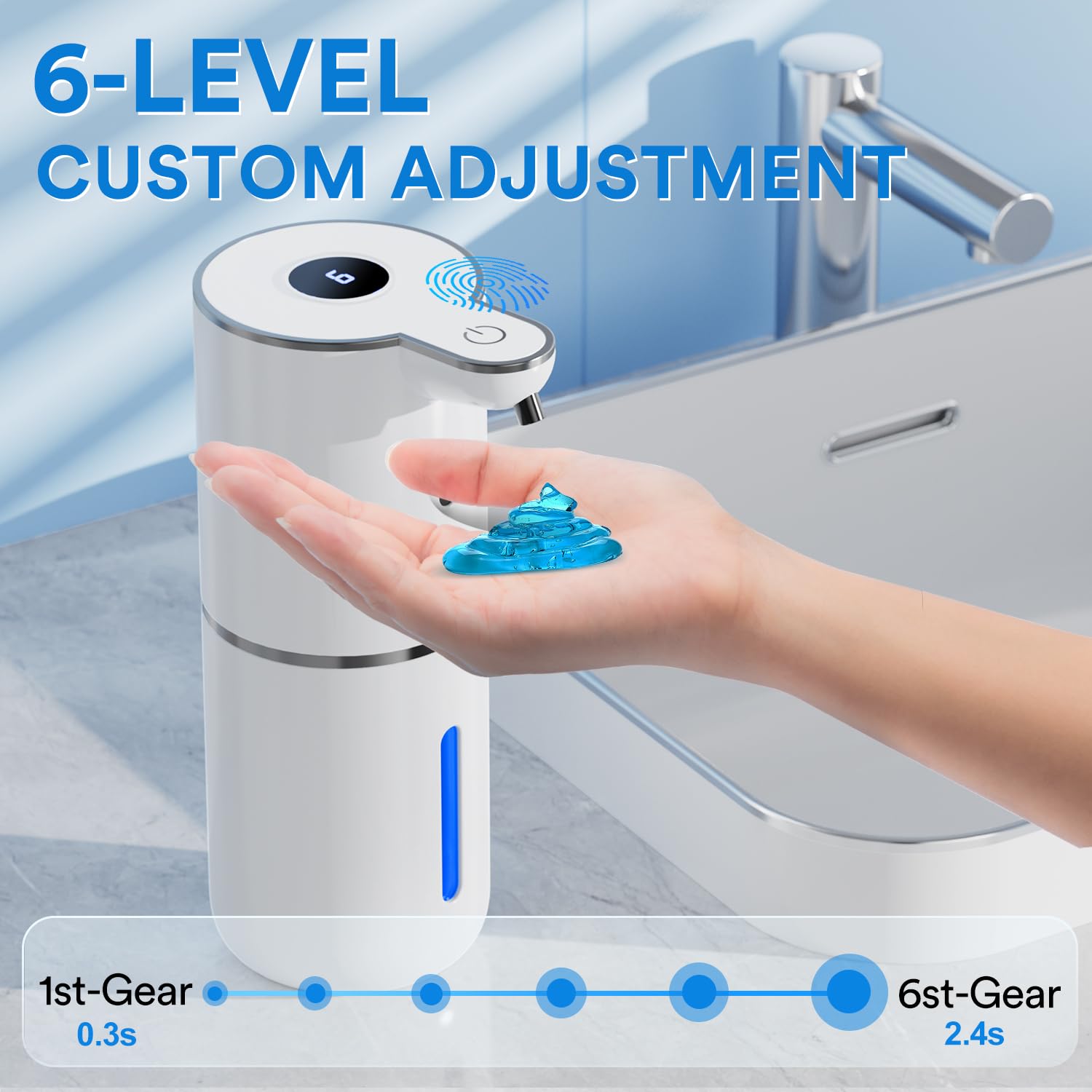 Fachixy automatic soap dispenser infrared sensor enables touchless operation