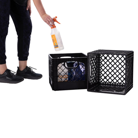 Factory Direct Partners USA-made crates support up to 50 pounds each.