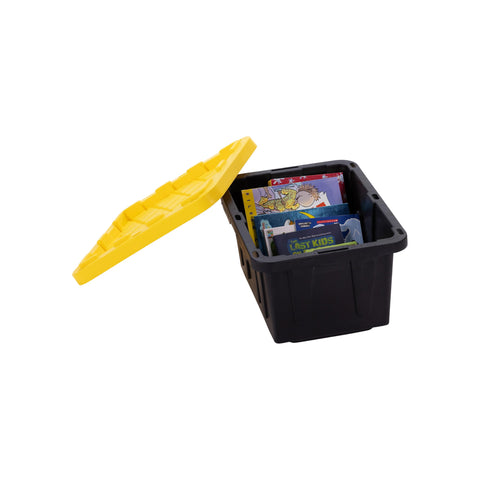 Factory Direct Partners stackable tote design helps maximize garage space.