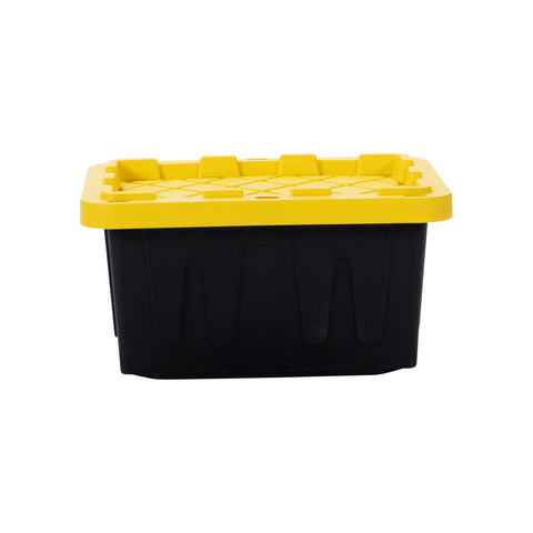 Factory Direct Partners 5-gallon tote is stackable and nests when not in use.