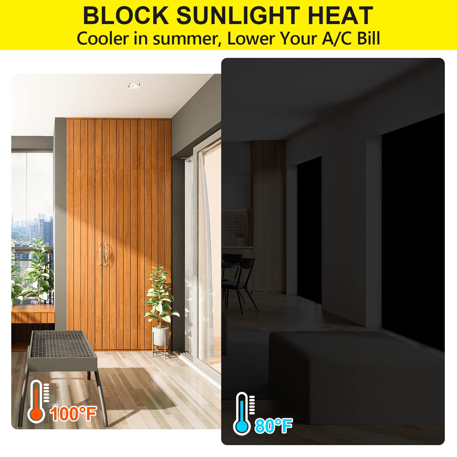 FADOTY bedroom nursery office use case block light for naps and late shifts