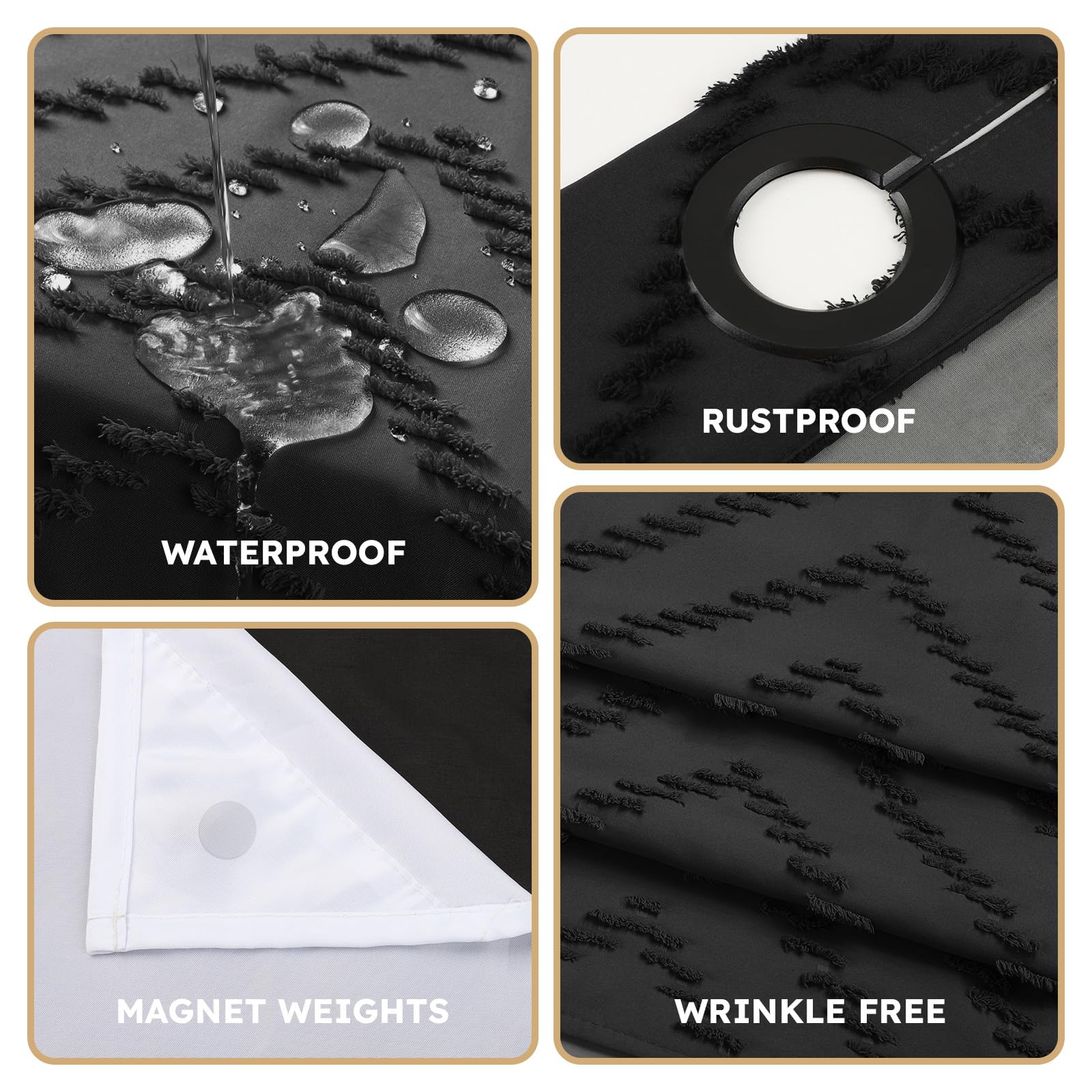 FADOTY washable fabric curtain is easy to care for and long-lasting.
