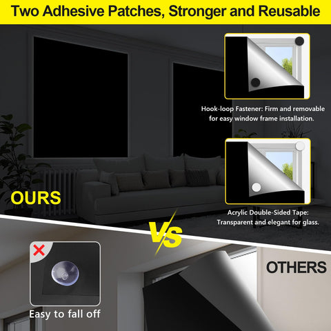 FADOTY easy 3-step installation demonstrated with no drilling required.