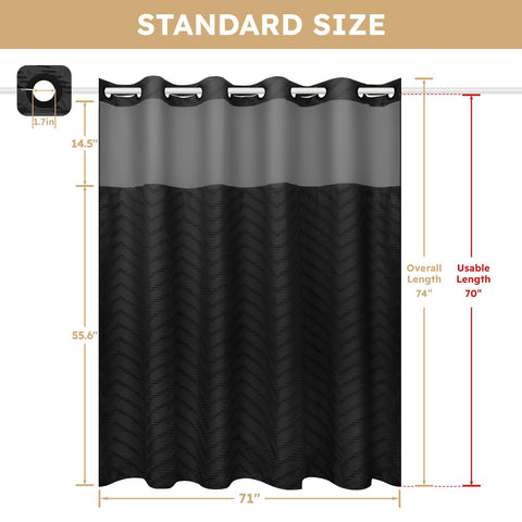 FADOTY hotel-grade water-resistant fabric curtain suitable for home or hotel spaces.