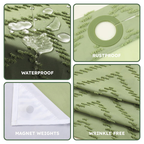 FADOTY hotel-grade water-resistant fabric for durable, easy-care bathroom use.