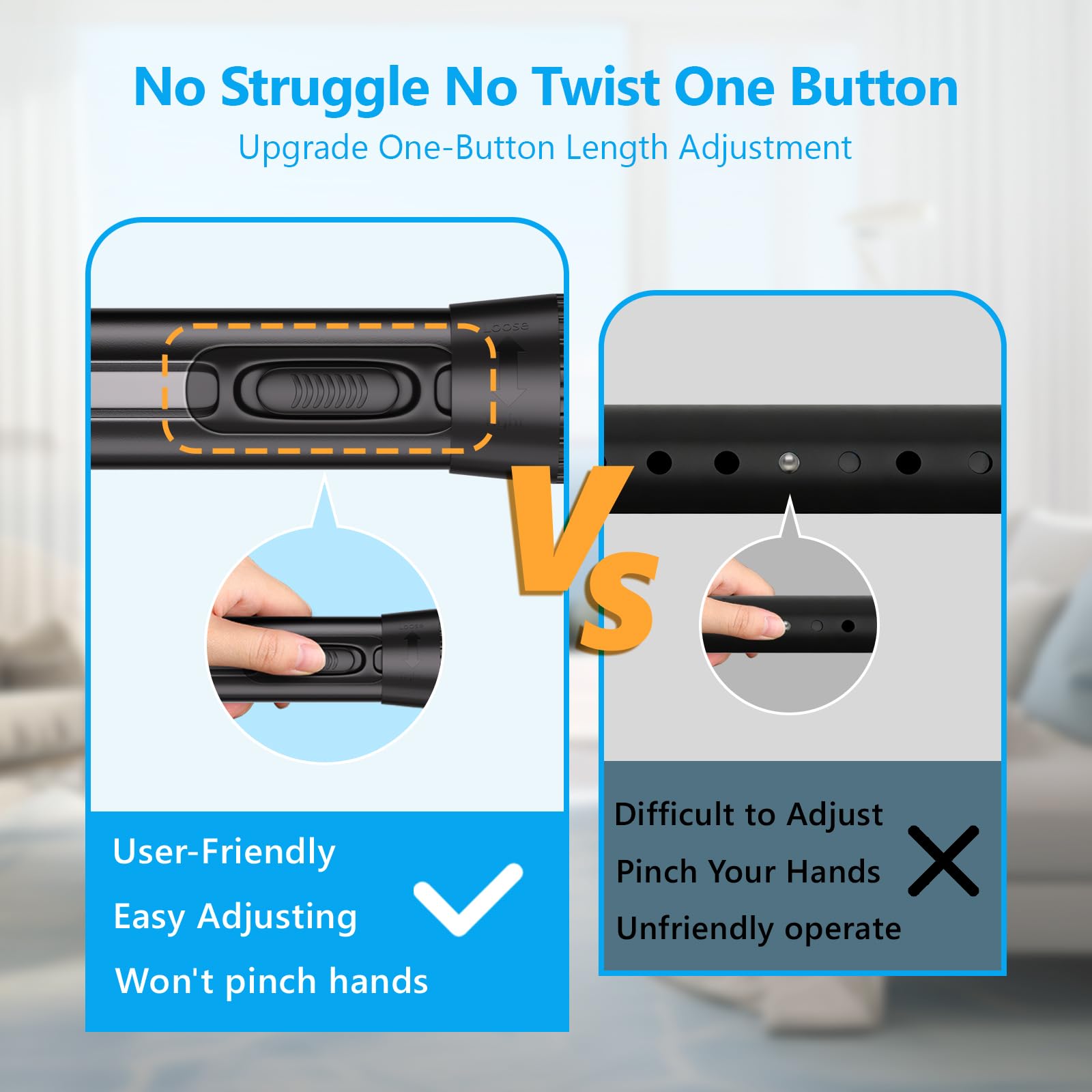 Sturdy 75 lb capacity supports heavy drapes safely.