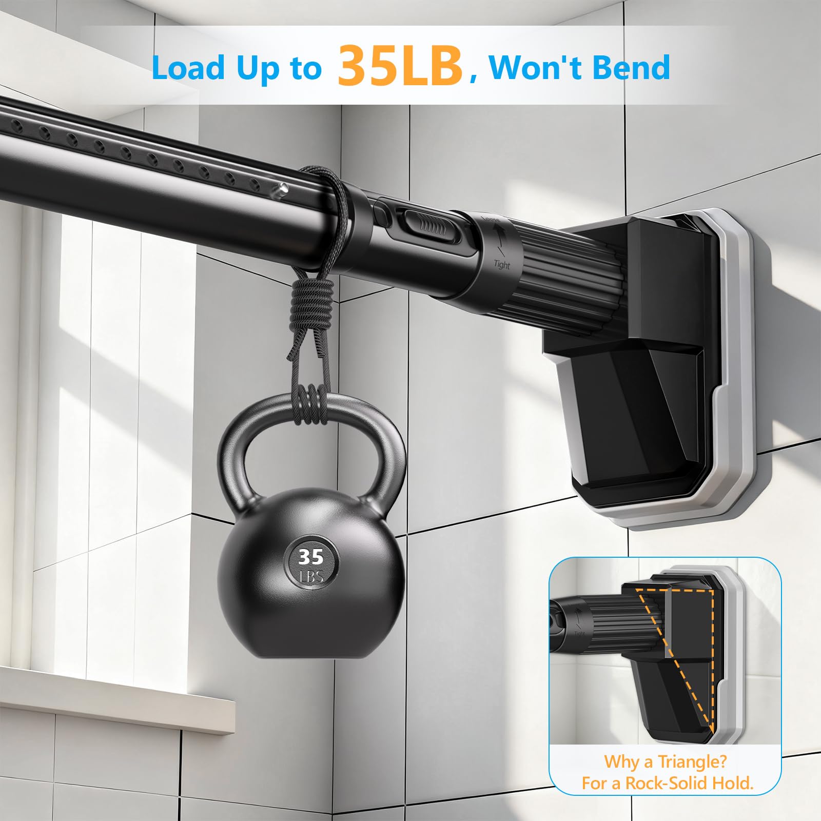 FADOTY no drill installation in three steps ideal for renters