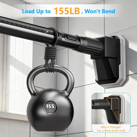 FADOTY no-drill installation ideal for renters and DIY.
