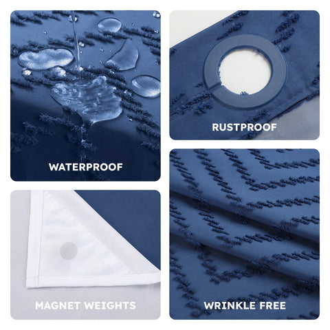 FADOTY water-resistant fabric curtain is washable and durable