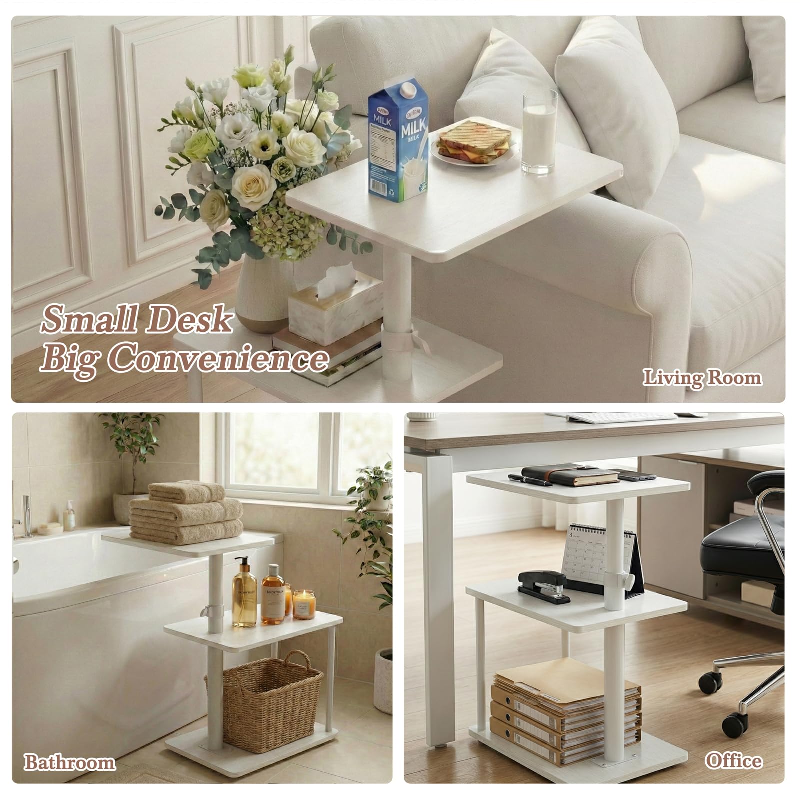 Faesun multipurpose end table used as a night stand and more
