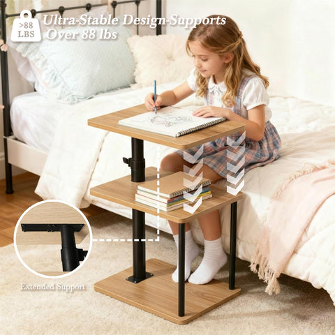 Faesun oak finish close-up shows smooth surface easy to wipe