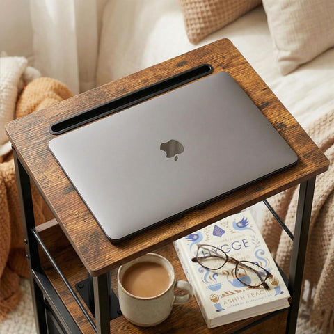 Faesun nightstand with built-in outlets and USB-C keeps gadgets powered.