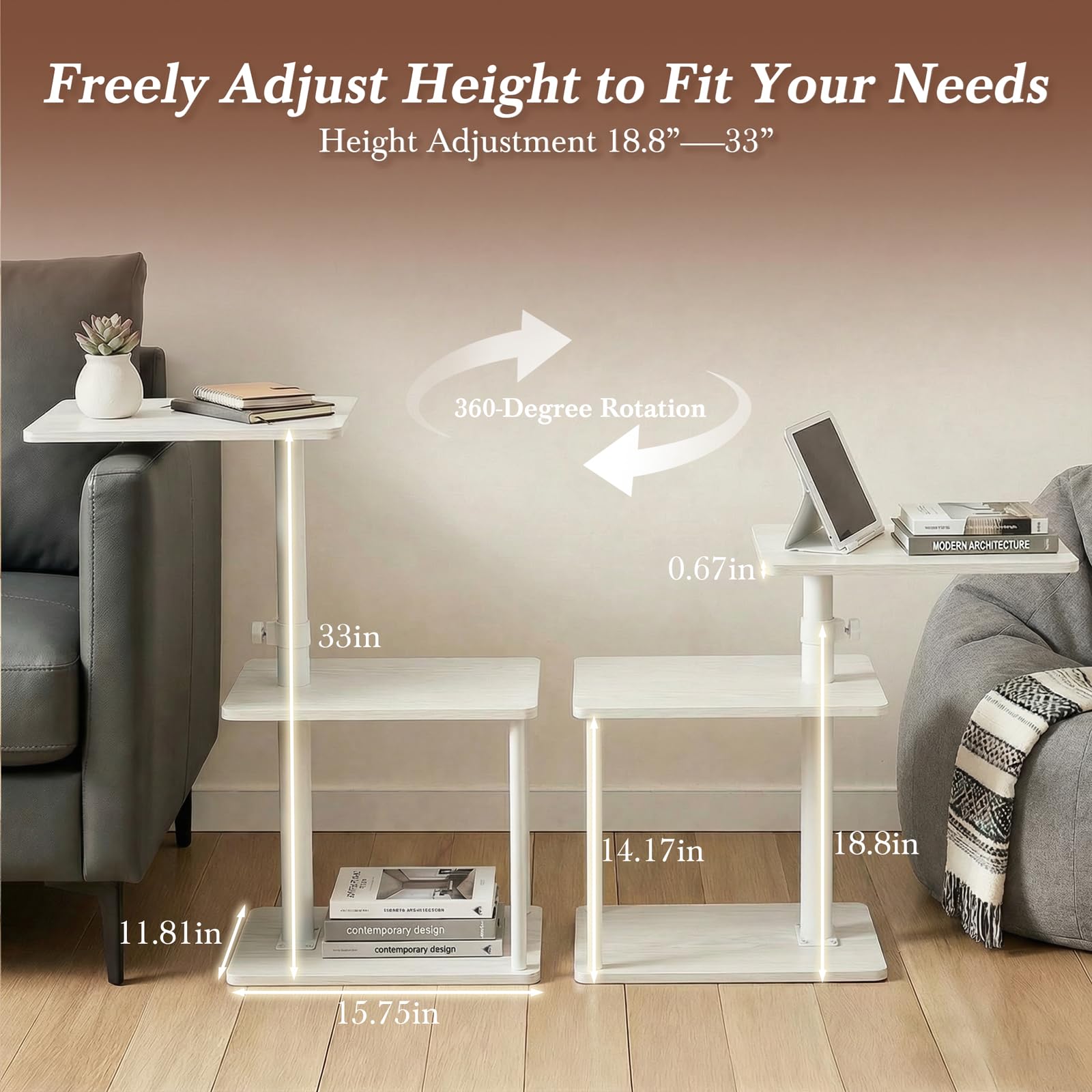 Faesun sturdy metal frame supports everyday use