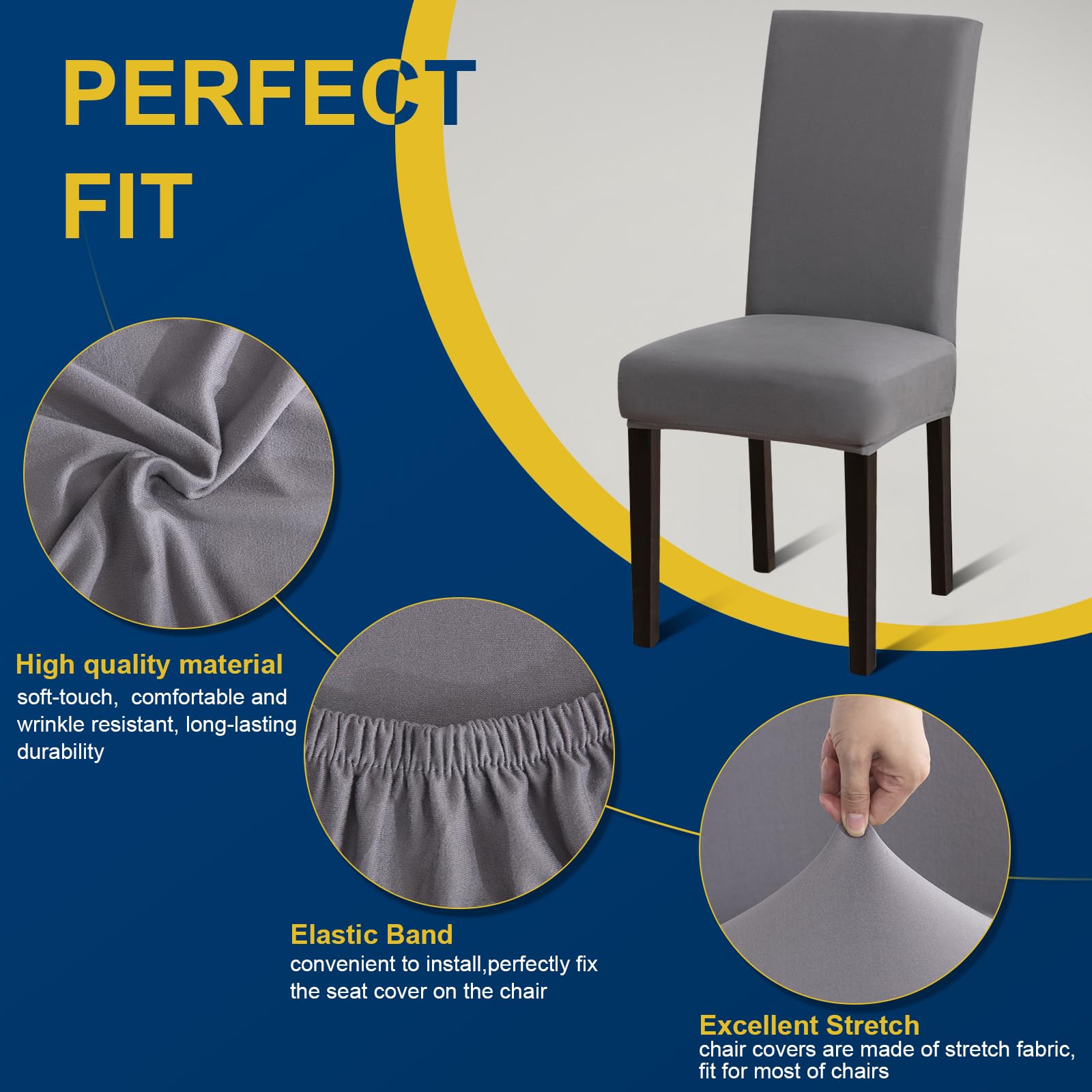 Fafua chair covers dining setup demonstrates elegant protection for home tables