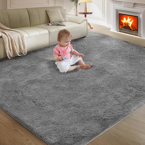 Fairblink 5x8 Ultra Soft Rug in living room offers cozy comfort and inviting warmth.