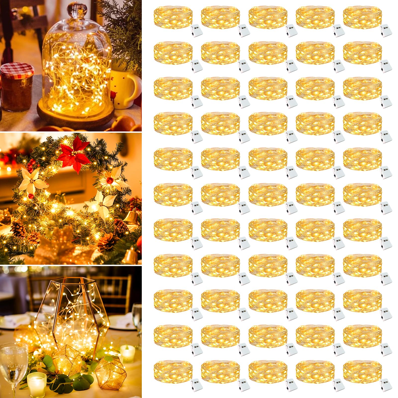 Fairdeer fairy lights on a 7ft wire with 20 LEDs for warm ambient decor