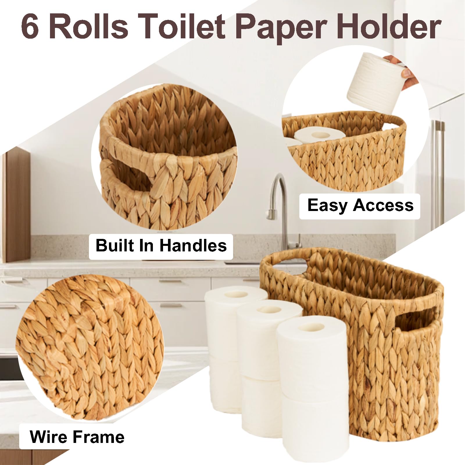 FairyHaus freestanding bathroom storage design fits anywhere without mounting.