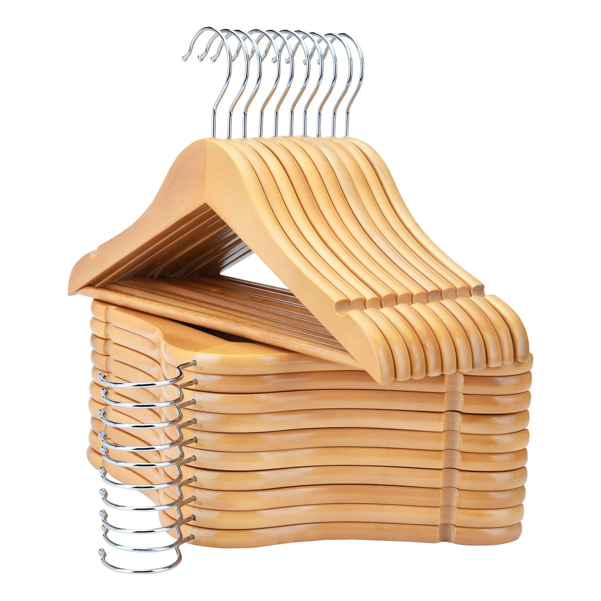 FairyHaus Kids Hangers 20 Pack in box for organized closet setup.