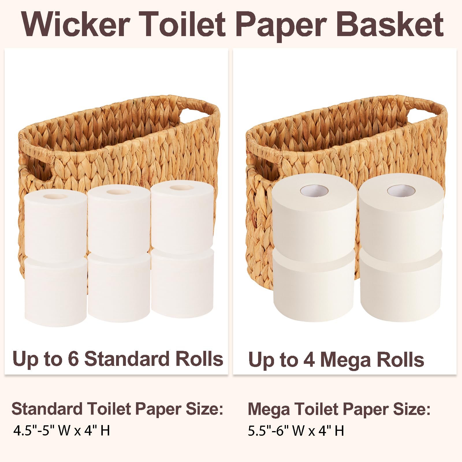 FairyHaus basket with built-in handles demonstrates easy mobility.