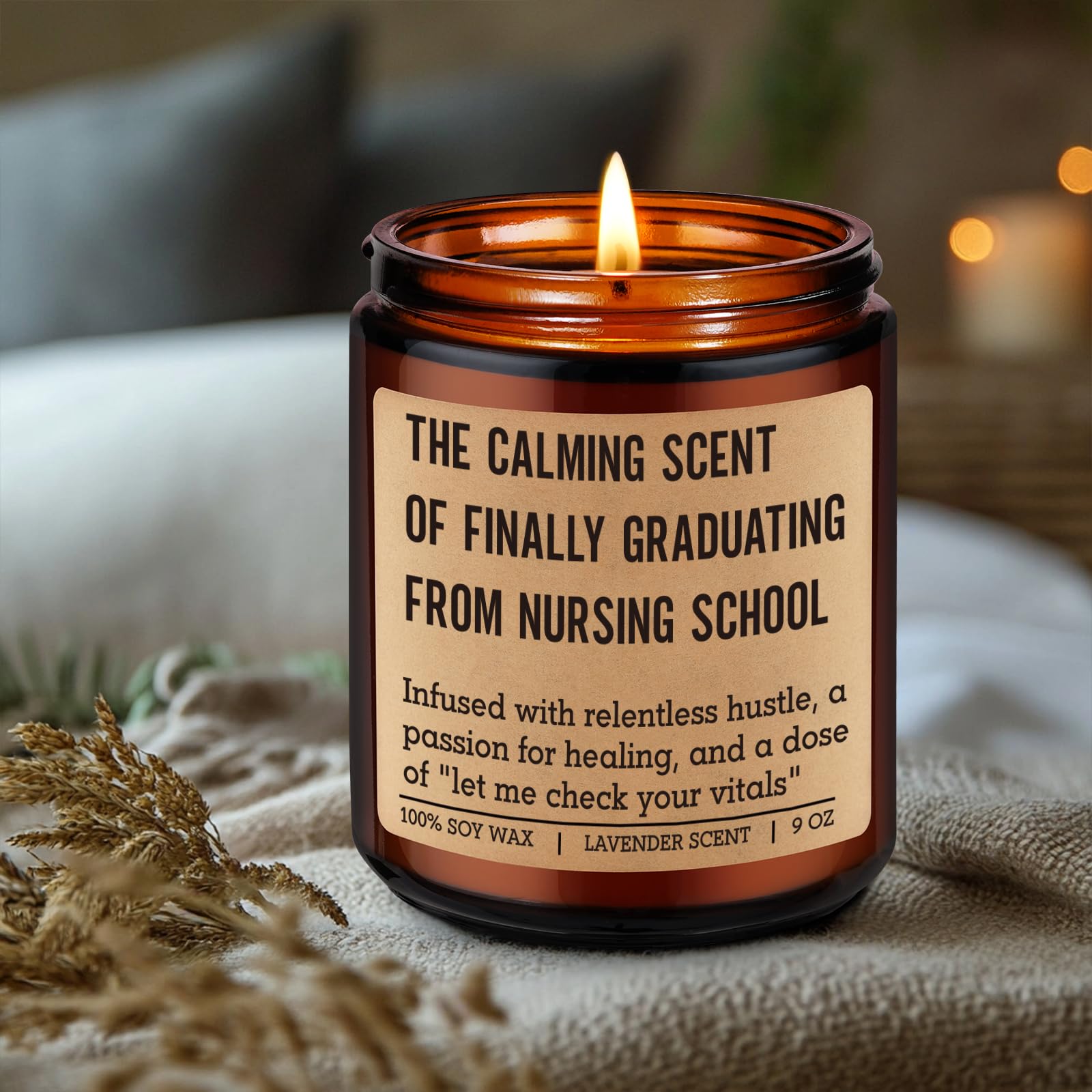 Fairy's Gift lavender-scented candle makes a thoughtful nursing graduation gift.