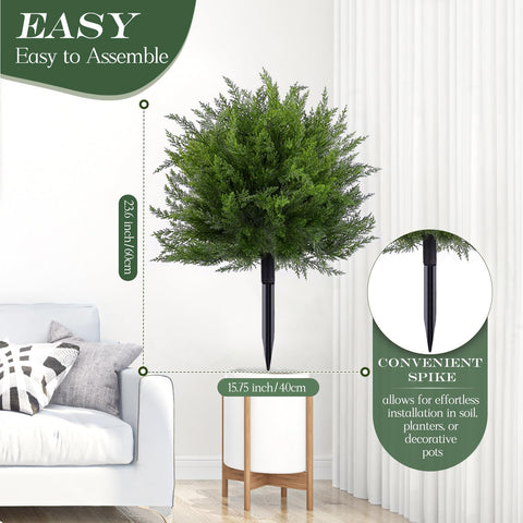 FAJUNZH UV-resistant topiary maintains color in sunlit spaces.